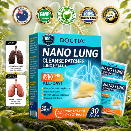 💖✨ DOCTIA® Nano Lung Cleanse Patches (Helps relieve difficulty coughing up phlegm, shortness of breath, excessive mucus and lung infections)