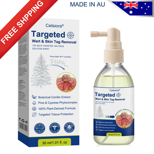 💖💥Celsiora® Targeted Wart & Skin Tag Removal Spray – Time-Released Phyto-Exfoliant (12% White Willow) & Bio-Active Terpene Viral-Inhibitor (8% Thuja)