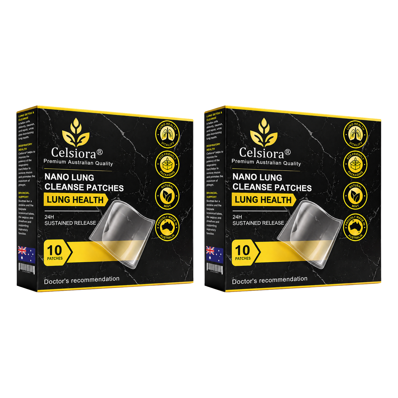 💖✨Celsiora® Nano Lung Cleanse PatchesFor Stubborn Mucus, Airway Congestion & Persistent Coughs | Transdermal Nano-Technology, Direct to Lungs | Zero Stomach Strain