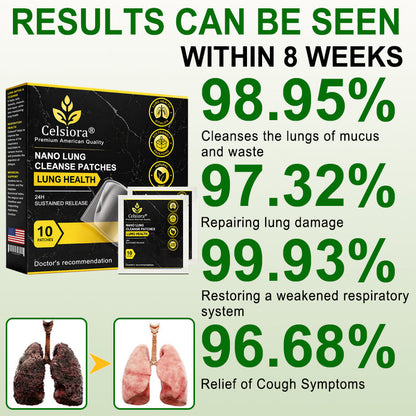 💖✨Celsiora® Nano Lung Cleanse PatchesFor Stubborn Mucus, Airway Congestion & Persistent Coughs | Transdermal Nano-Technology, Direct to Lungs | Zero Stomach Strain