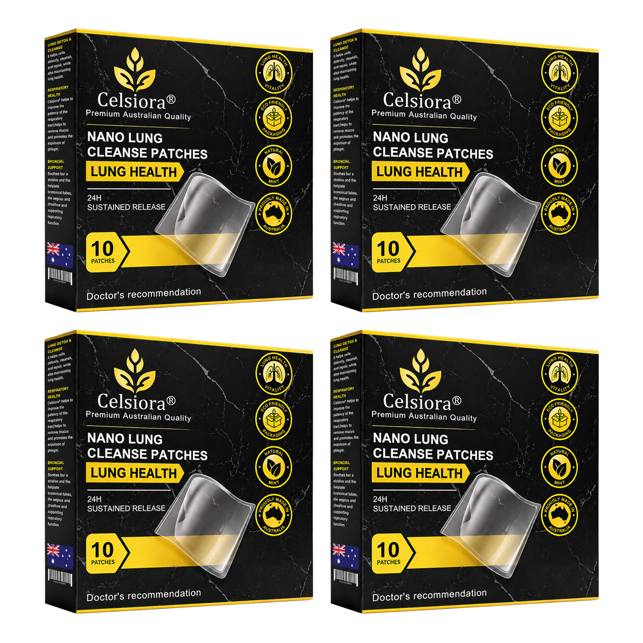 💖✨Celsiora® Nano Lung Cleanse PatchesFor Stubborn Mucus, Airway Congestion & Persistent Coughs | Transdermal Nano-Technology, Direct to Lungs | Zero Stomach Strain