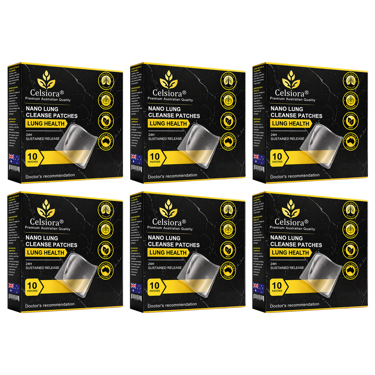 💖✨Celsiora® Nano Lung Cleanse PatchesFor Stubborn Mucus, Airway Congestion & Persistent Coughs | Transdermal Nano-Technology, Direct to Lungs | Zero Stomach Strain