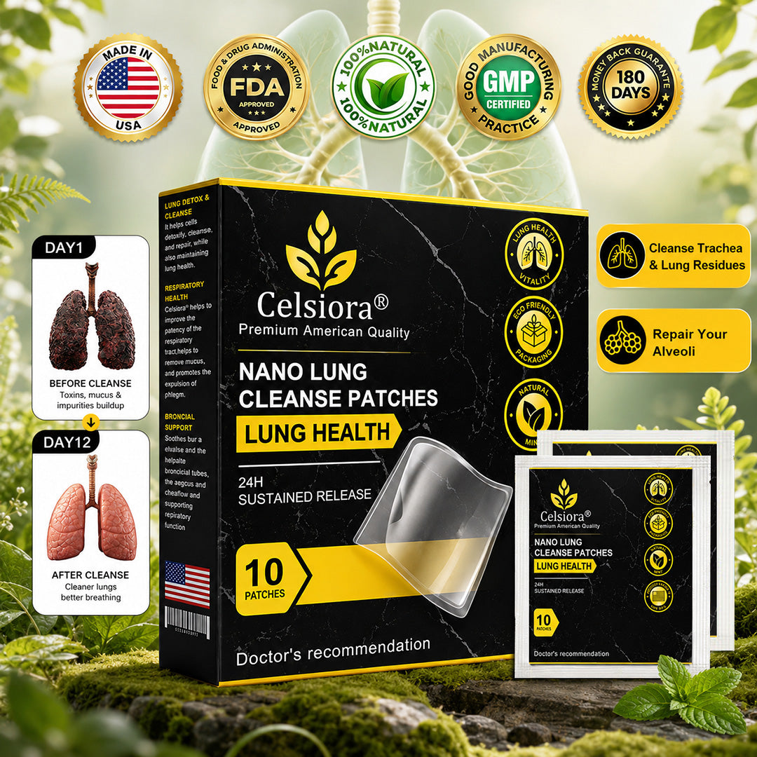 💖✨Celsiora® Nano Lung Cleanse PatchesFor Stubborn Mucus, Airway Congestion & Persistent Coughs | Transdermal Nano-Technology, Direct to Lungs | Zero Stomach Strain